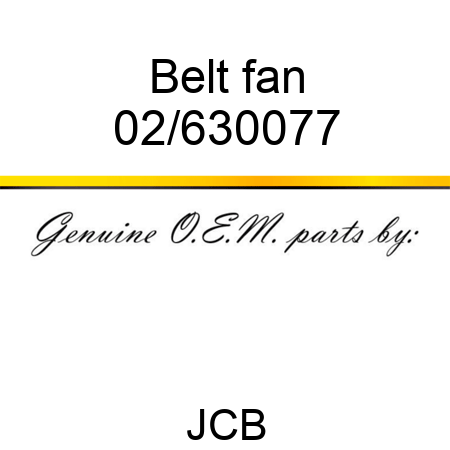 Belt, fan 02/630077