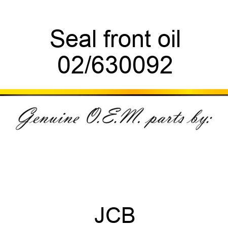 Seal, front oil 02/630092
