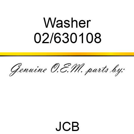 Washer 02/630108