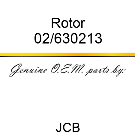 Rotor 02/630213