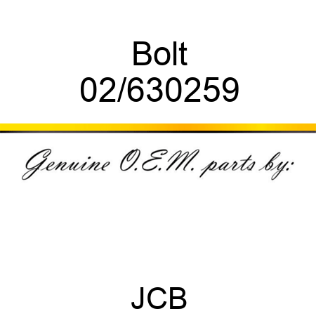 Bolt 02/630259