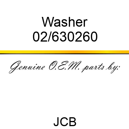 Washer 02/630260