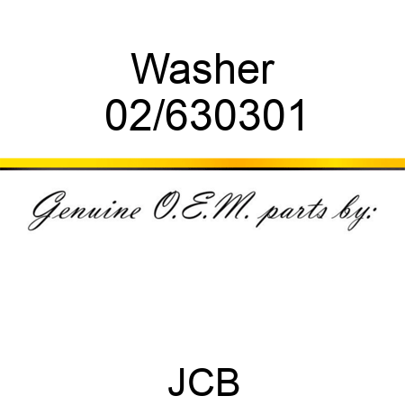 Washer 02/630301