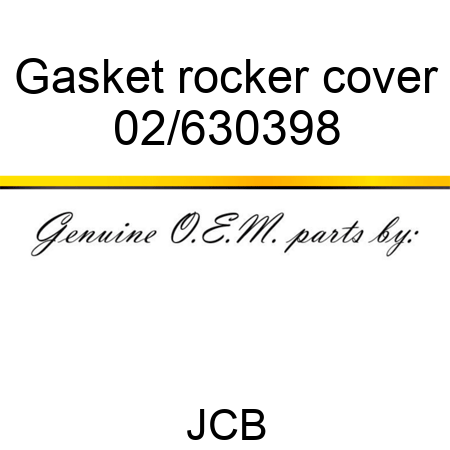Gasket, rocker cover 02/630398