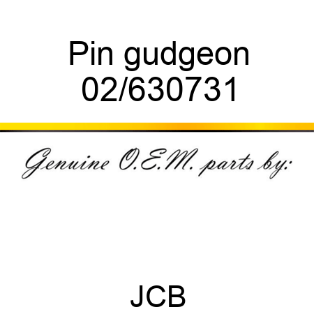 Pin, gudgeon 02/630731