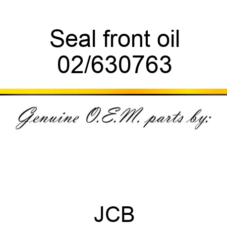 Seal, front oil 02/630763