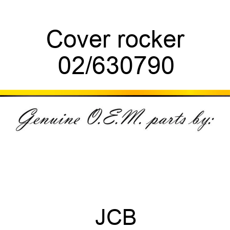 Cover, rocker 02/630790