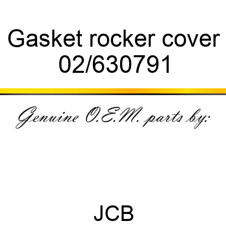 Gasket, rocker cover 02/630791