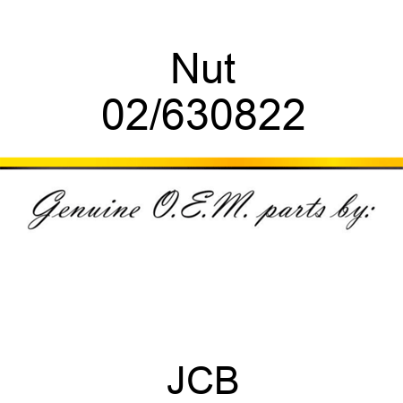 Nut 02/630822