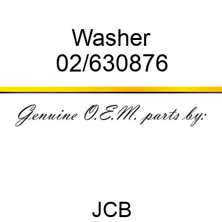 Washer 02/630876