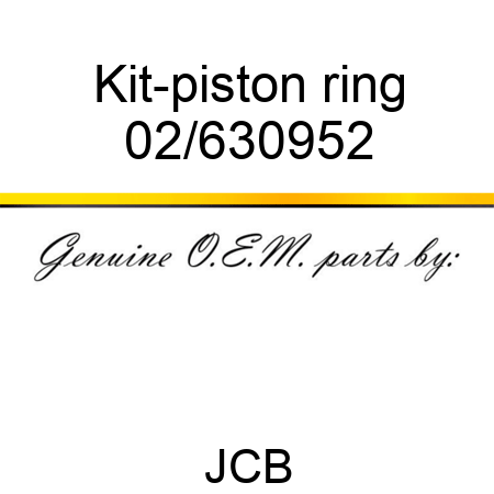 Kit-piston, ring 02/630952