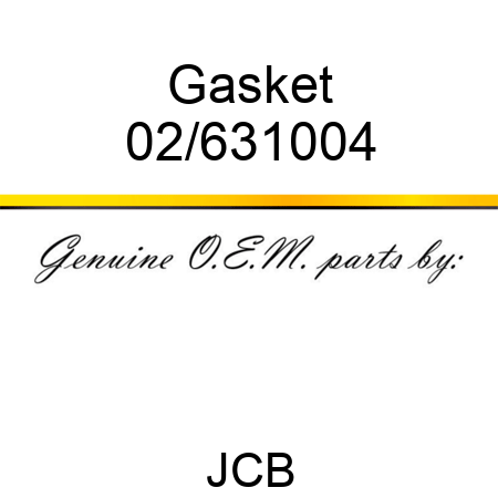 Gasket 02/631004