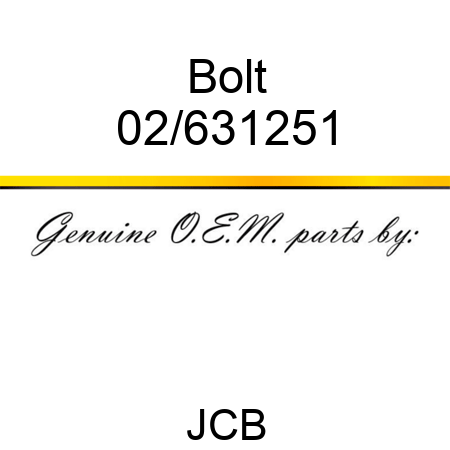Bolt 02/631251
