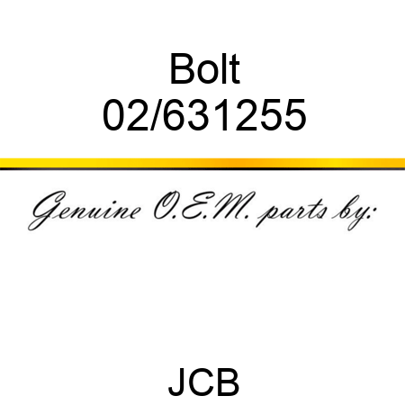 Bolt 02/631255