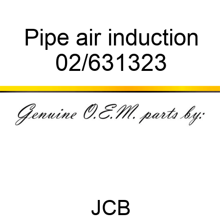 Pipe, air induction 02/631323