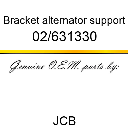 Bracket, alternator support 02/631330