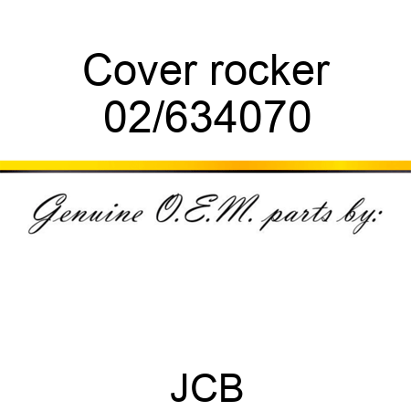 Cover, rocker 02/634070