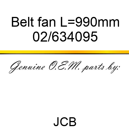 Belt, fan, L=990mm 02/634095