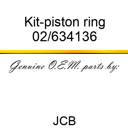 Kit-piston ring 02/634136