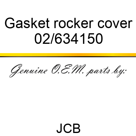 Gasket, rocker cover 02/634150