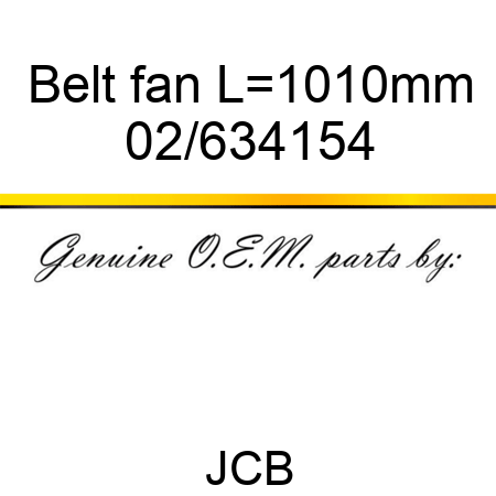 Belt, fan, L=1010mm 02/634154