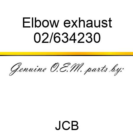 Elbow, exhaust 02/634230