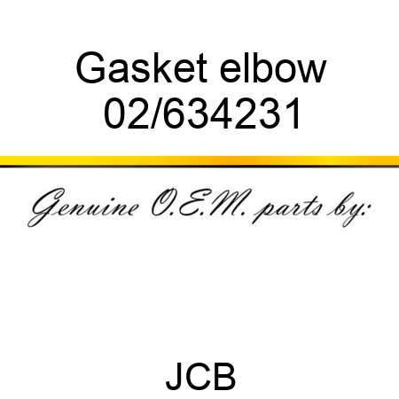 Gasket, elbow 02/634231