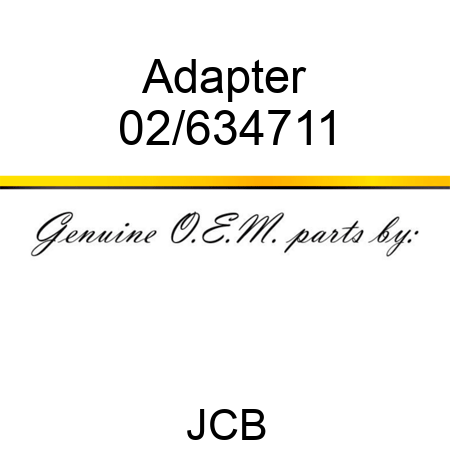 Adapter 02/634711