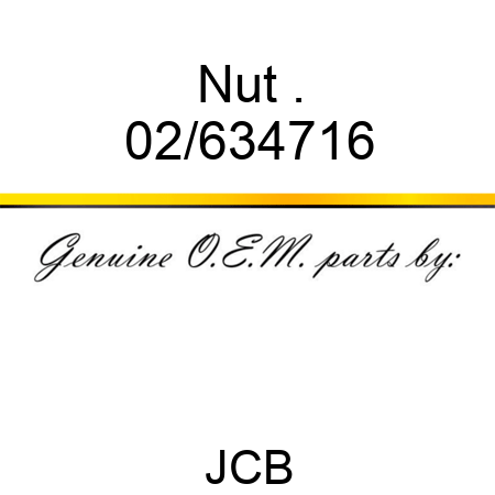 Nut, . 02/634716