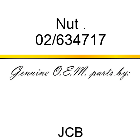 Nut, . 02/634717