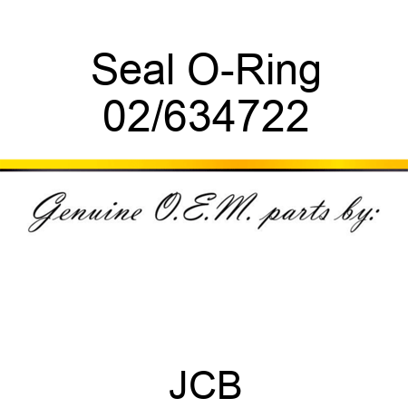 Seal, O-Ring 02/634722