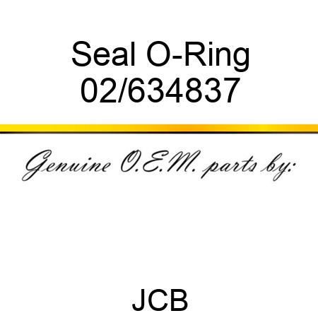 Seal, O-Ring 02/634837