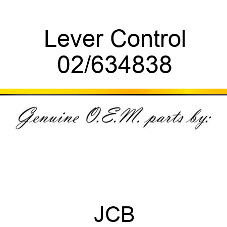 Lever, Control 02/634838