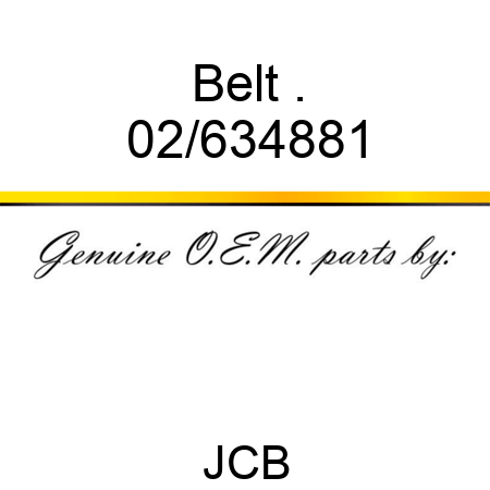 Belt, . 02/634881