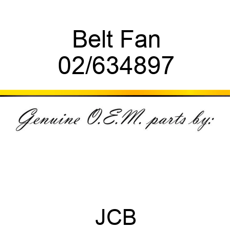 Belt, Fan 02/634897