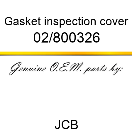 Gasket, inspection cover 02/800326