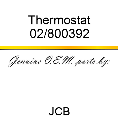 Thermostat 02/800392