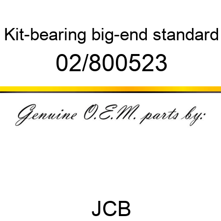 Kit-bearing, big-end, standard 02/800523