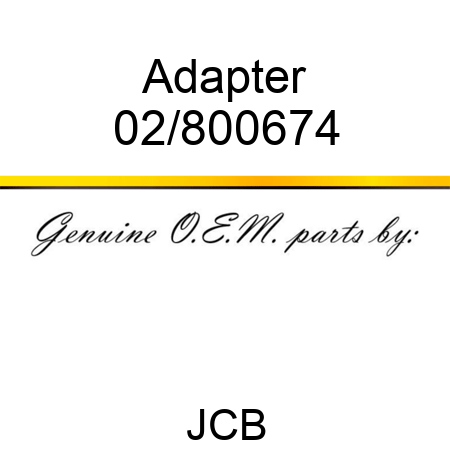 Adapter 02/800674