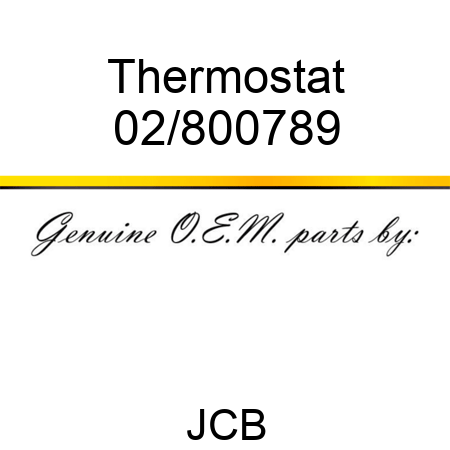 Thermostat 02/800789