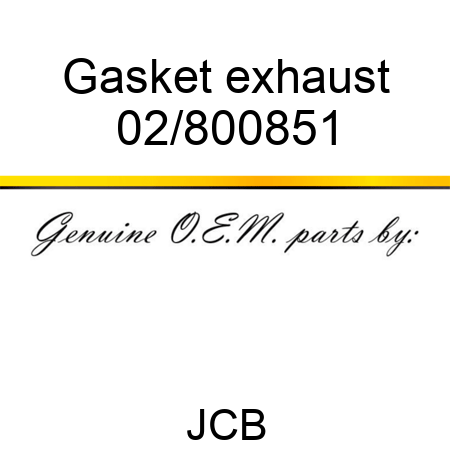 Gasket, exhaust 02/800851