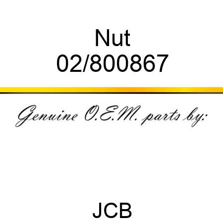 Nut 02/800867