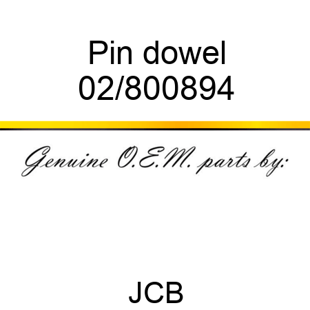 Pin, dowel 02/800894