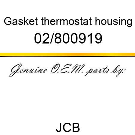 Gasket, thermostat housing 02/800919