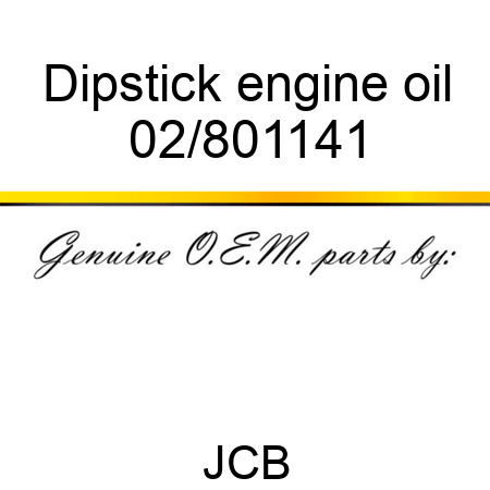 Dipstick, engine oil 02/801141