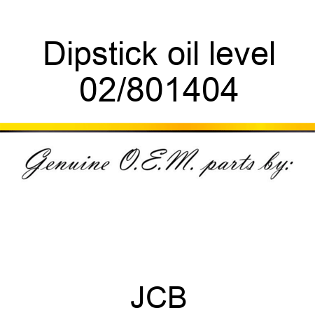 Dipstick oil level 02/801404
