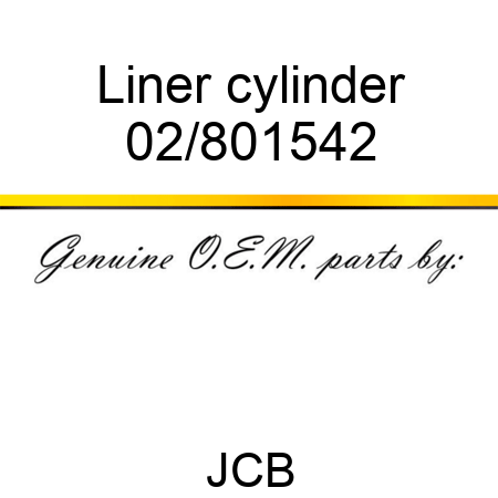 Liner, cylinder 02/801542