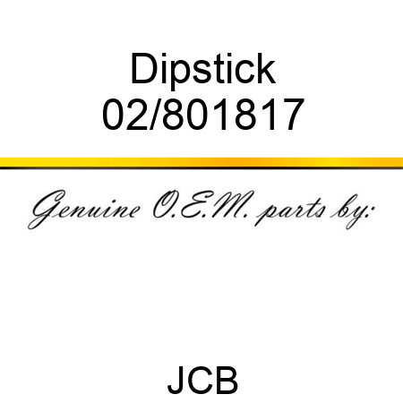 Dipstick 02/801817
