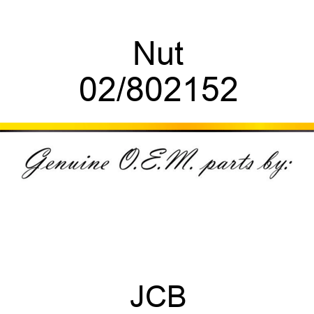 Nut 02/802152