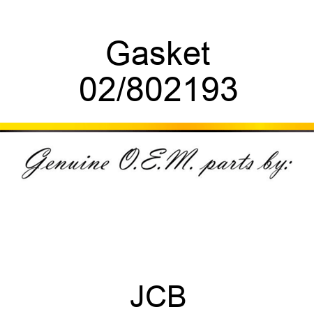 Gasket 02/802193